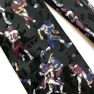 American Sports Black Football Tie